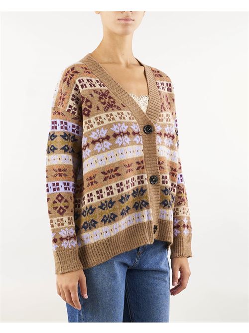 Wool and alpaca jacquard cardigan Max Mara Weekend MAX MARA WEEKEND | Cardigan | ECCELSO1